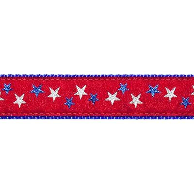 Preston Dog Collar Patriotic Stars RED