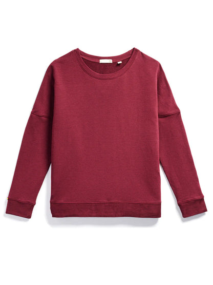 Tasc W Riverwalk Sweatshirt WINEBERRY