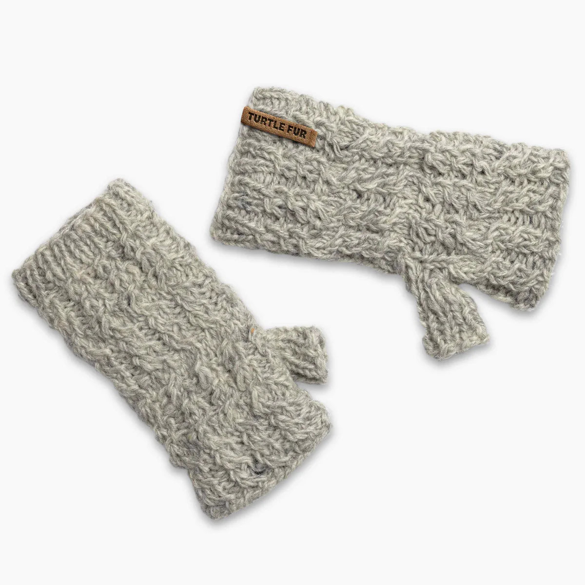 Turtle Fur Mika Mittens Fingerless Mittens SMOKE