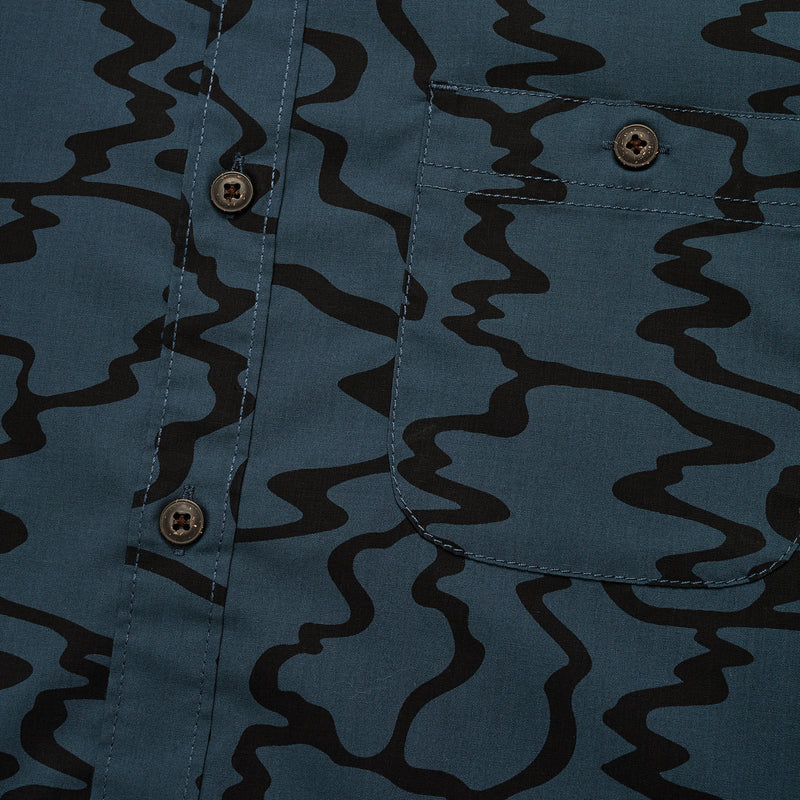 Howler Bros M SS Mansfield Shirt OCEAN MOTION OIL SLICK