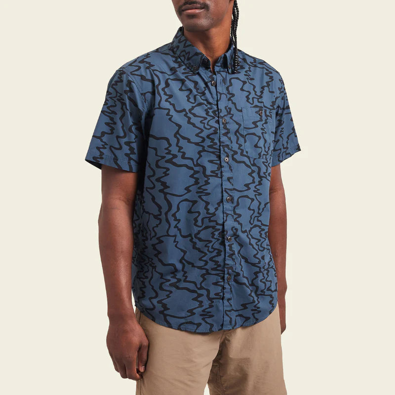 Howler Bros M SS Mansfield Shirt OCEAN MOTION OIL SLICK