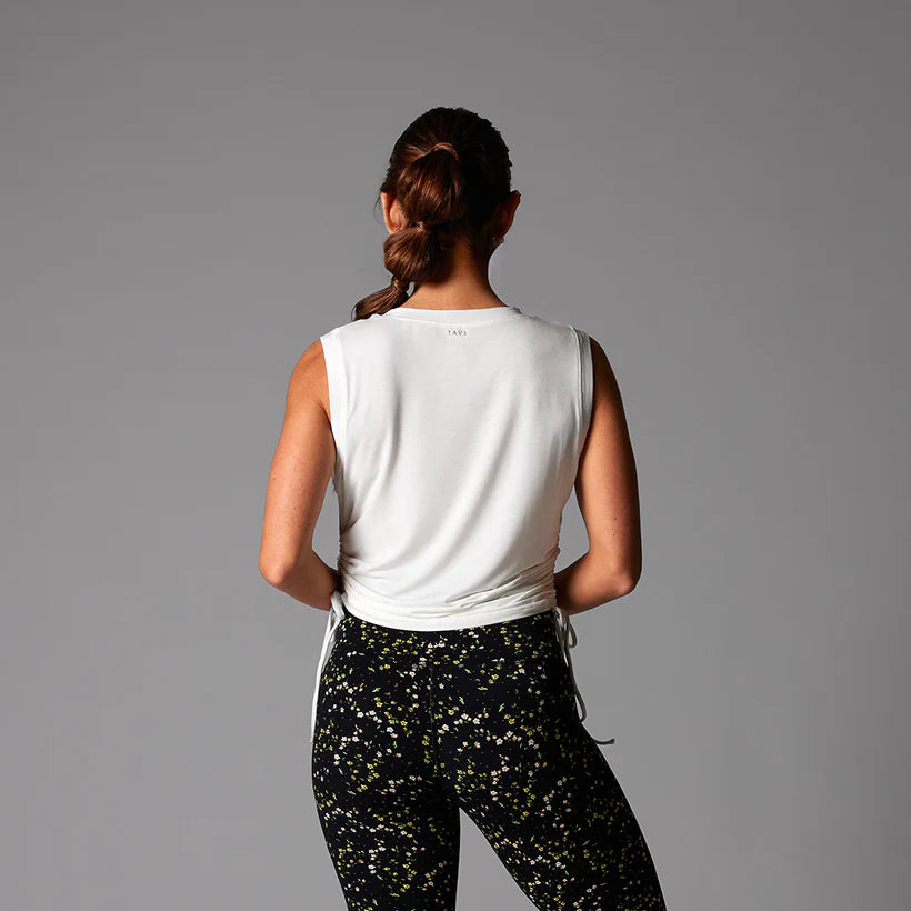 Tavi W Crop Side Tie Tank COCONUT