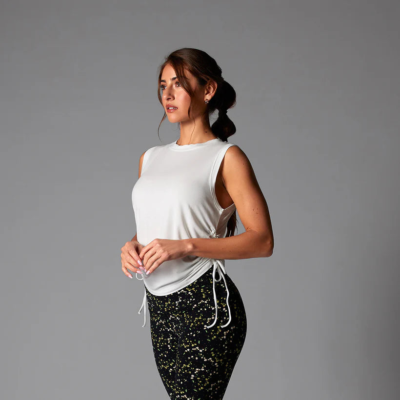Tavi W Crop Side Tie Tank COCONUT