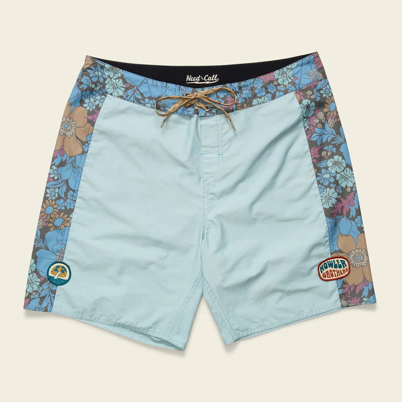 Howler Bros M Ensueno Boardshort FLOWER POWER POOL BLUE
