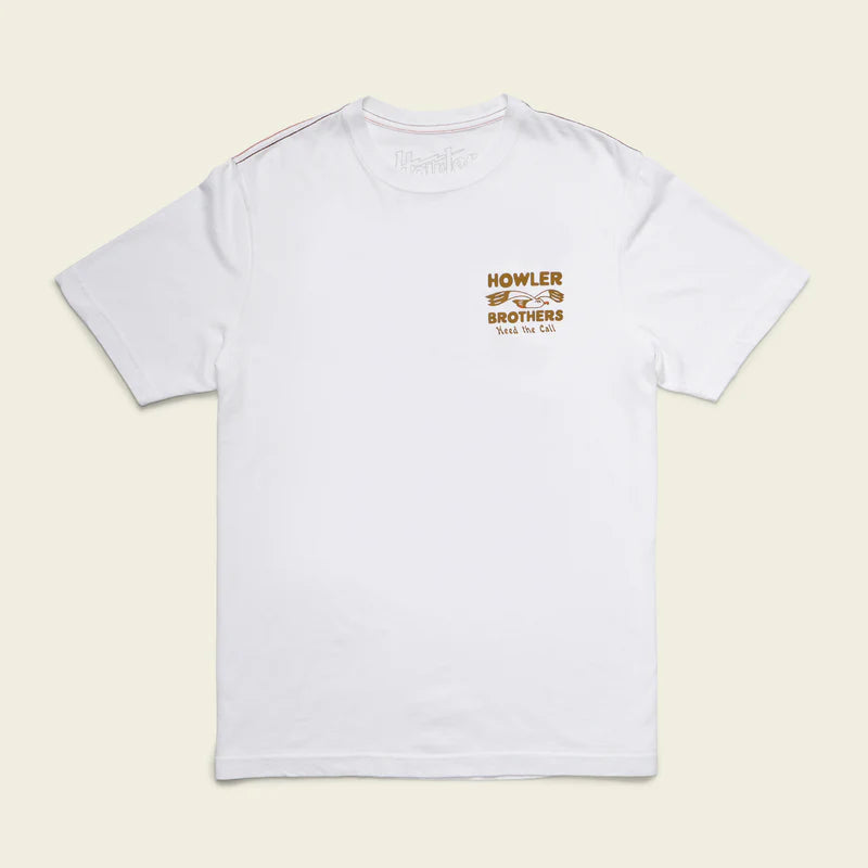 Howler Bros M SS Cotton Tee FLOCKA SEAGULLS VINTAGE WHITE