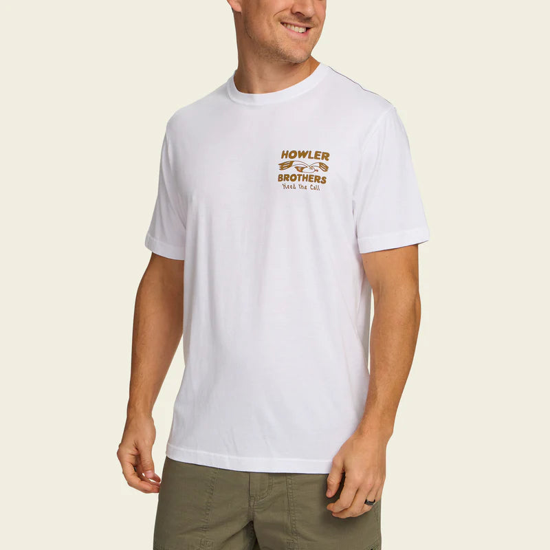 Howler Bros M SS Cotton Tee FLOCKA SEAGULLS VINTAGE WHITE
