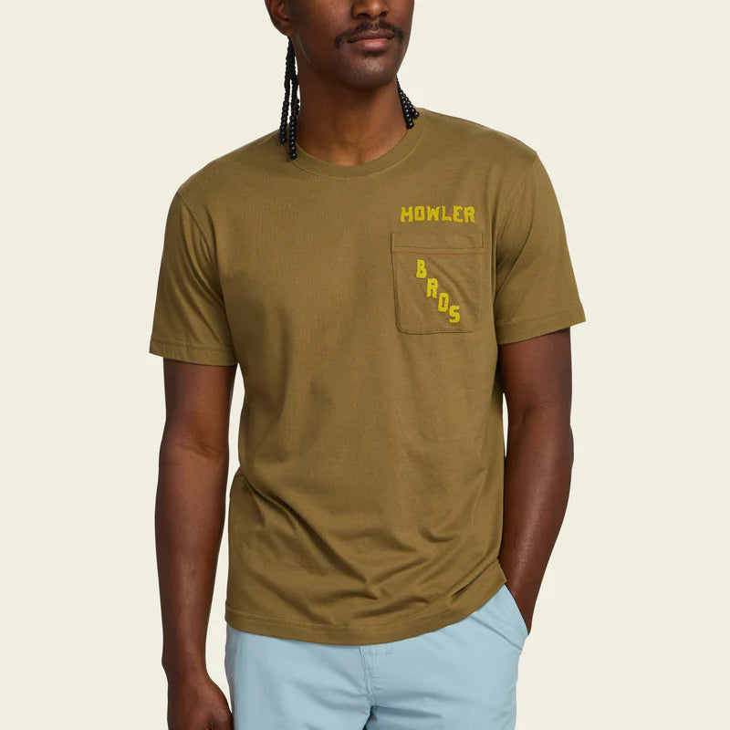 Howler Bros M SS Pocket Tee PRICKLY PEAR IVY GREEN