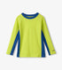 Hatley Kids LS Colorblock Rashguard LIME/BLUE
