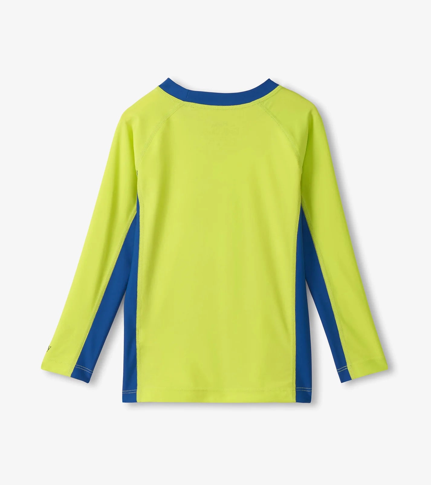 Hatley Kids LS Colorblock Rashguard LIME/BLUE