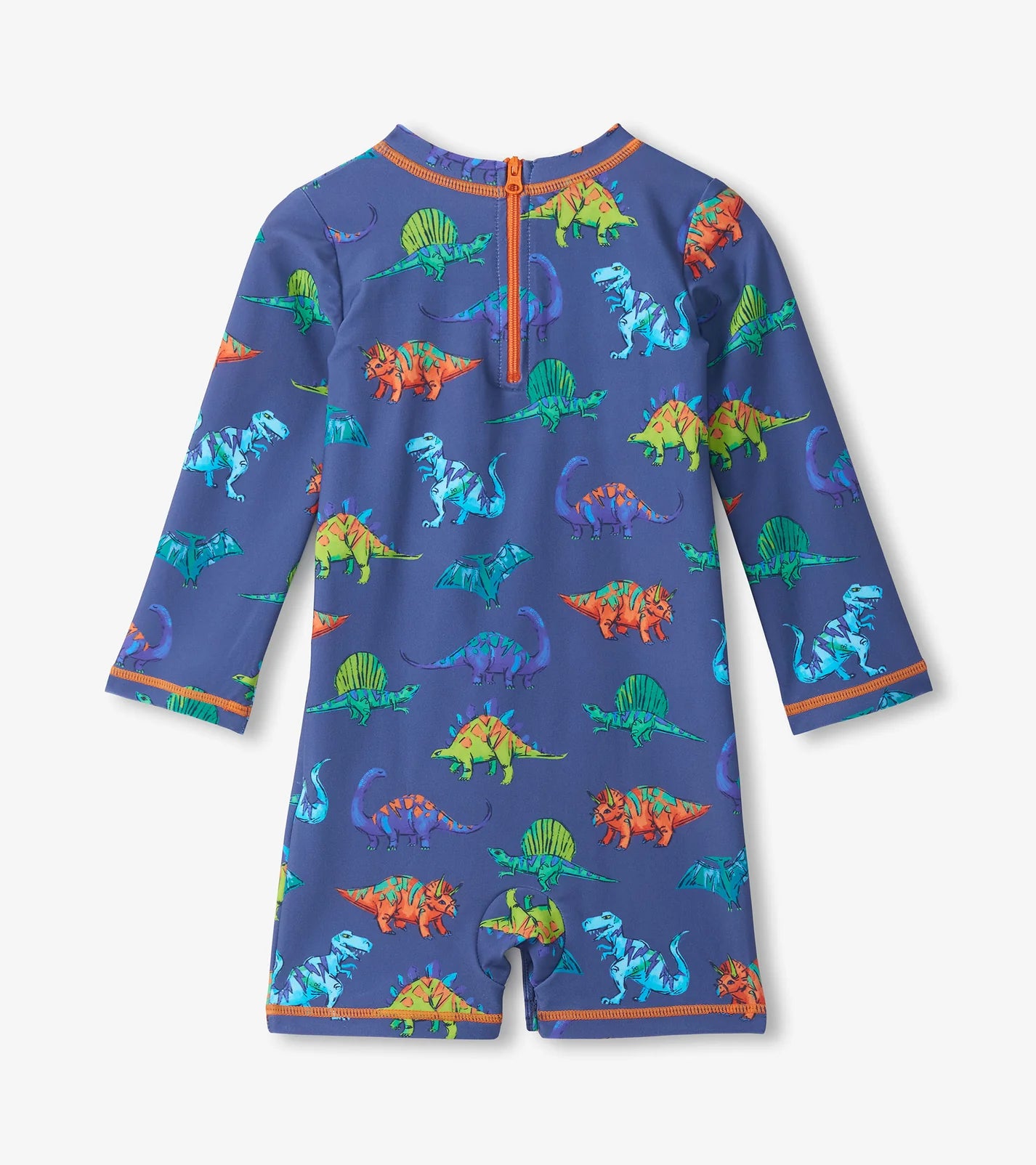 Hatley Dino Party One-Piece Rashguard BLUE