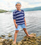Hatley Kids Navy Stripes Towel Coverup PATRIOT BLUE