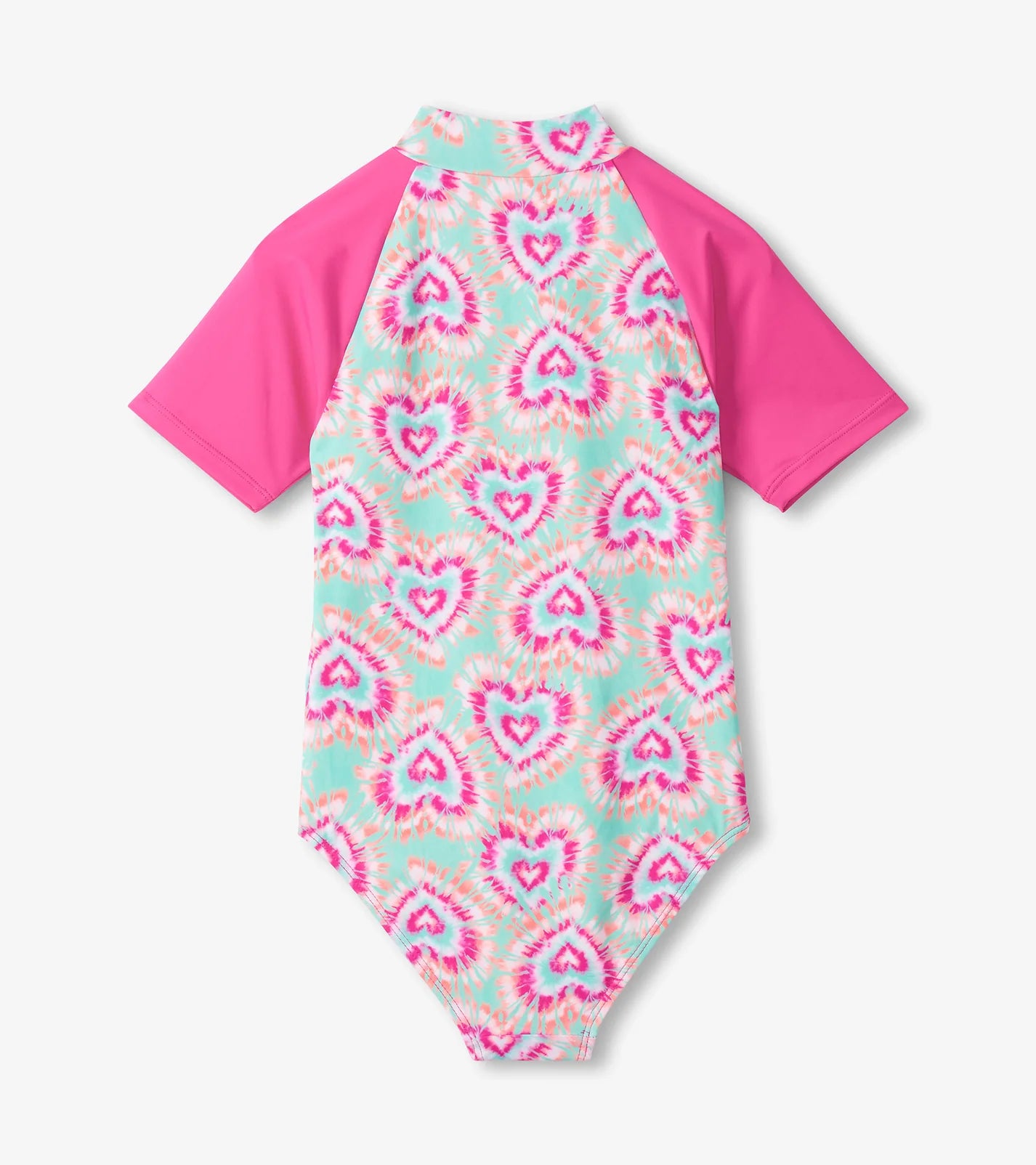 Hatley Kids LS Glow Hearts Rashguard 1 Piece OPAL