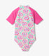 Hatley Kids LS Glow Hearts Rashguard 1 Piece OPAL