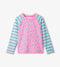 Hatley Kids LS Floral Stripes Rashguard FANDANGO PINK