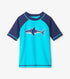 Hatley Kids SS Shark Rashguard BLUE CURACAO