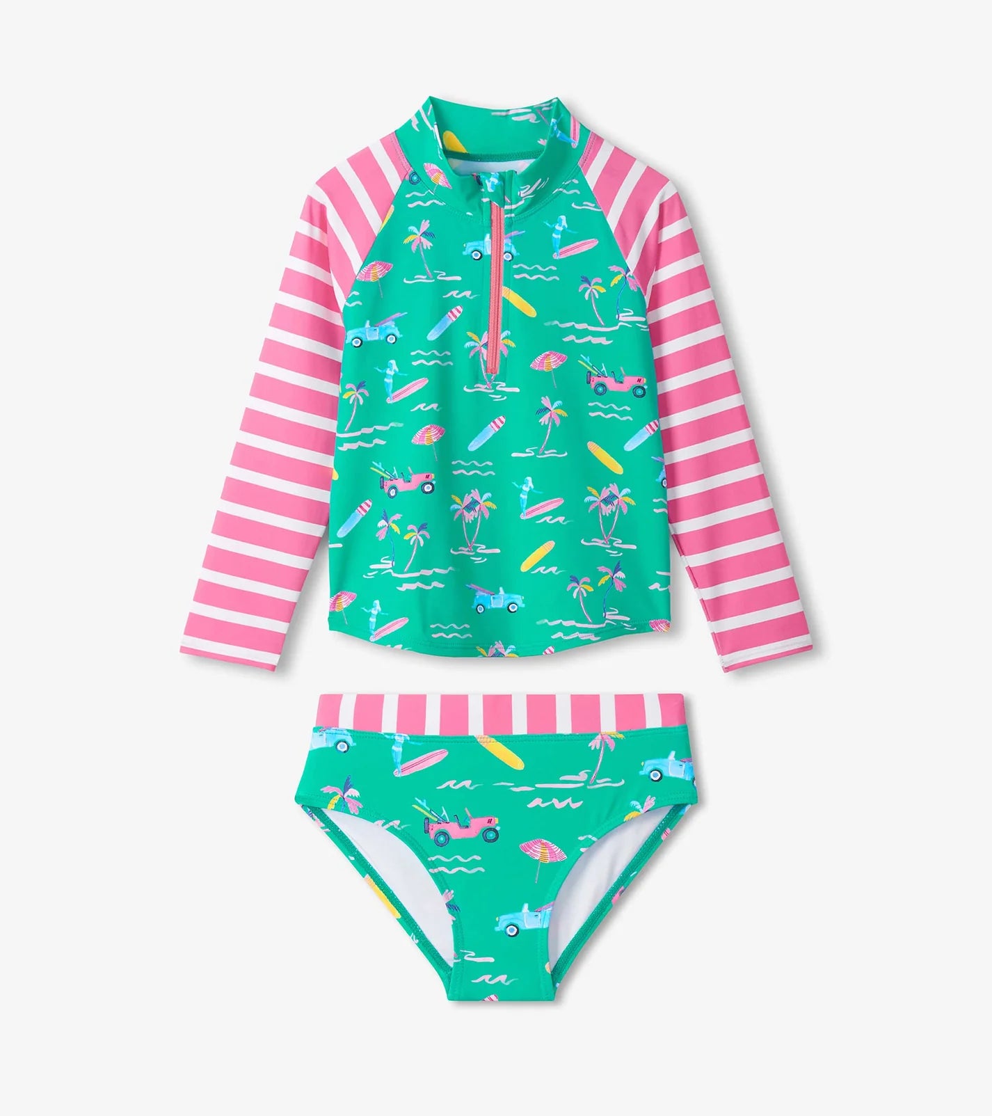 Hatley Kids Tropical Escape Rashguard Set ARCADIA