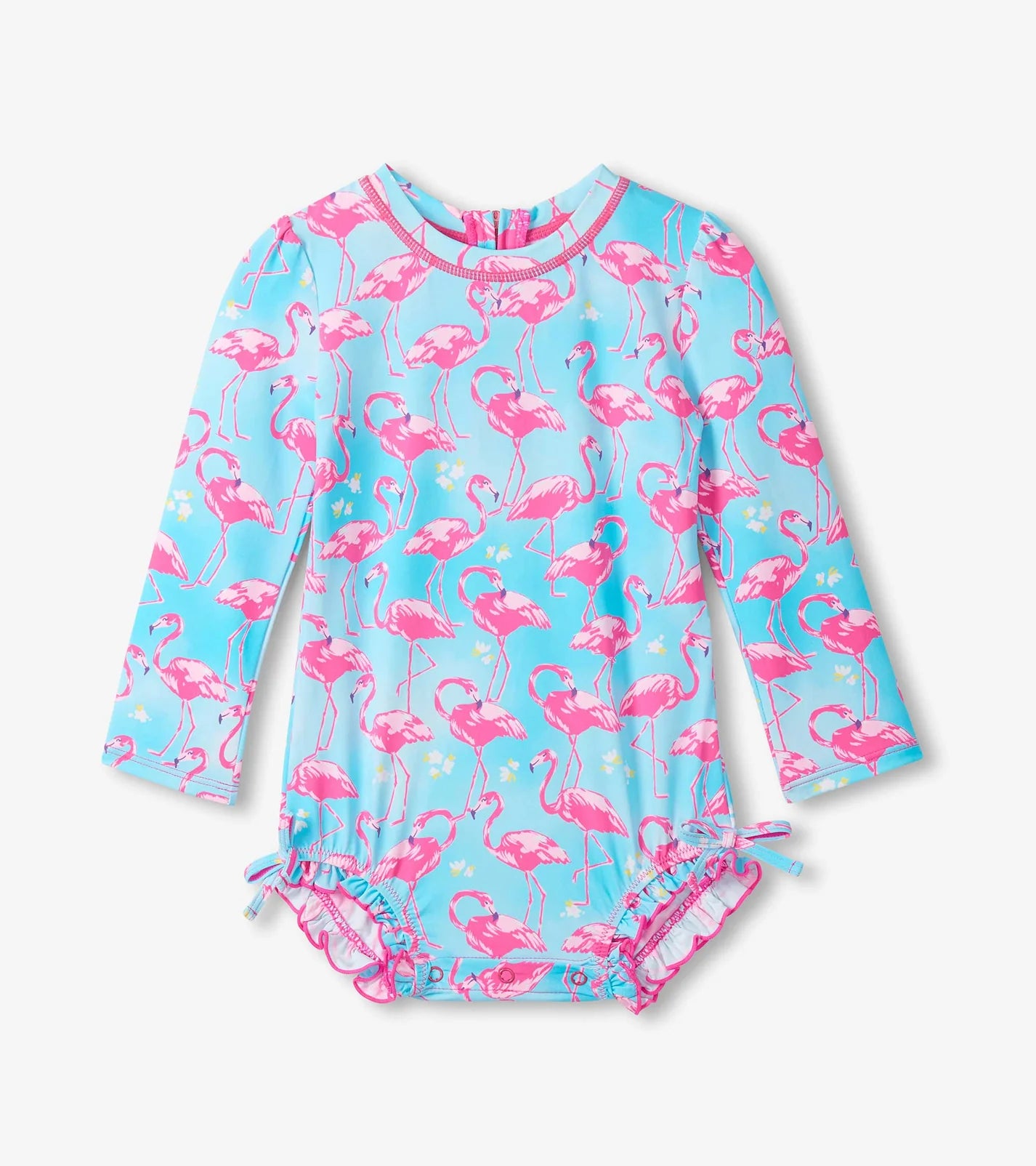 Hatley Baby Toddler Whimsical Flamingos Rashguard RADIANT BLUE
