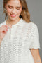 Umgee W Collared Sweater Top IVORY