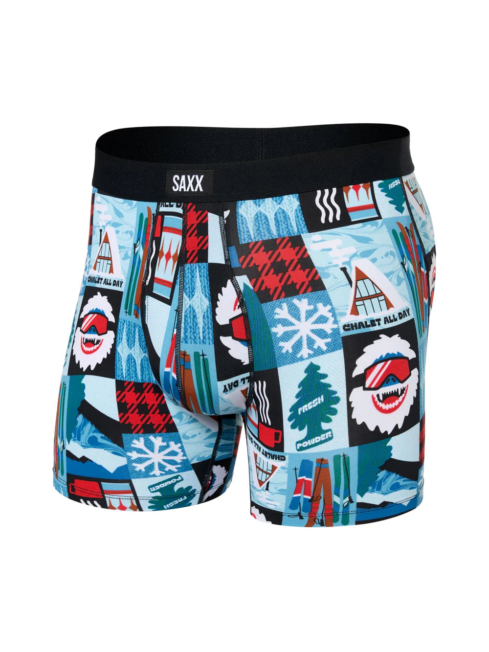 SAXX M Daytripper Stretch Boxer Brief CHALET ALL DAY BLUE