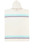 Sand Cloud W Border Classic Stripe Poncho AQUA