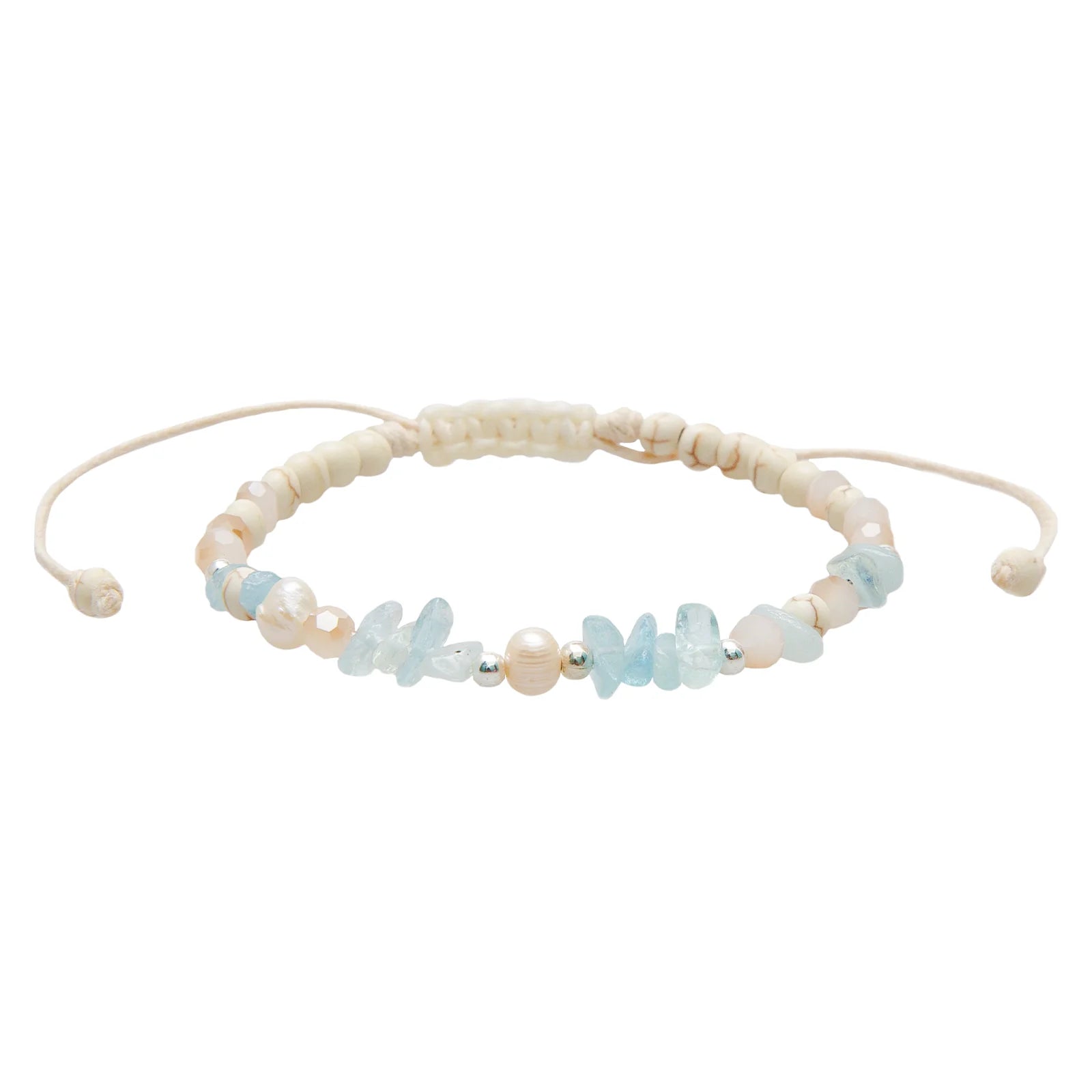 Lotus and Luna Sea Stone Bracelet BLUE LAGOON