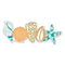 The Happy Sea 4" Seashells Sticker