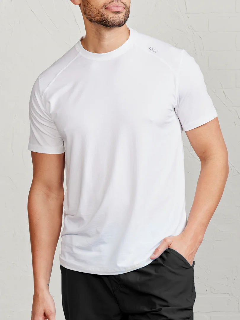 Tasc M SS Carrollton Tee WHITE