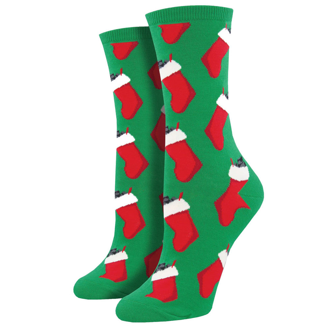 Socksmith W Christmas Coal GREEN