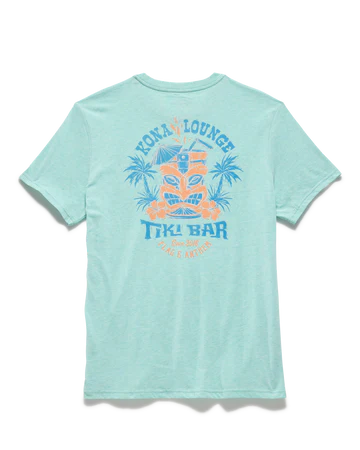 Flag & Anthem M SS Tiki Bar Tee SEAFOAM HEATHER