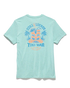 Flag & Anthem M SS Tiki Bar Tee SEAFOAM HEATHER