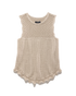 Flag & Anthem W Susie Crochet Tank NATURAL