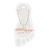 Sand & Stone Anklet GOLD PETITE WHITE BEADED