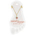 Sand & Stone Anklet GOLD CHERRY DANGLE