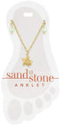 Sand & Stone Anklet GOLD TURTLE DANGLE