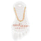 Sand & Stone Anklet GOLD ORANGE ENAMEL LINK