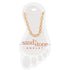 Sand & Stone Anklet GOLD ORANGE ENAMEL LINK