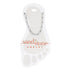 Sand & Stone Anklet SILVER PAPERCLIP