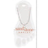 Sand & Stone Anklet SILVER PETITE PINK BEAD CHAIN