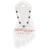 Sand & Stone Anklet SILVER GRAY NATURAL STONE