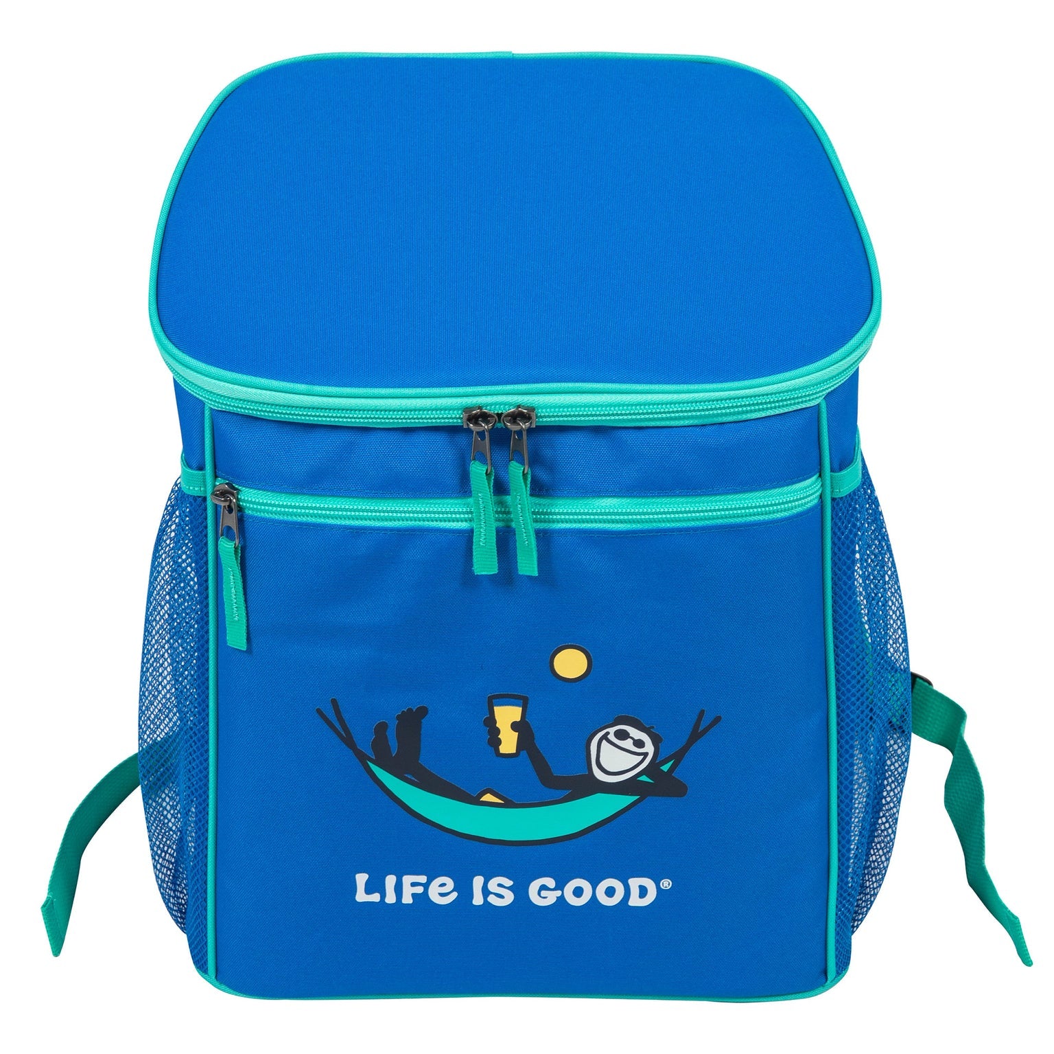 Life is Good 30 Can Insulated Backpack Cooler Jake Hammock ATHLETIC BLUE