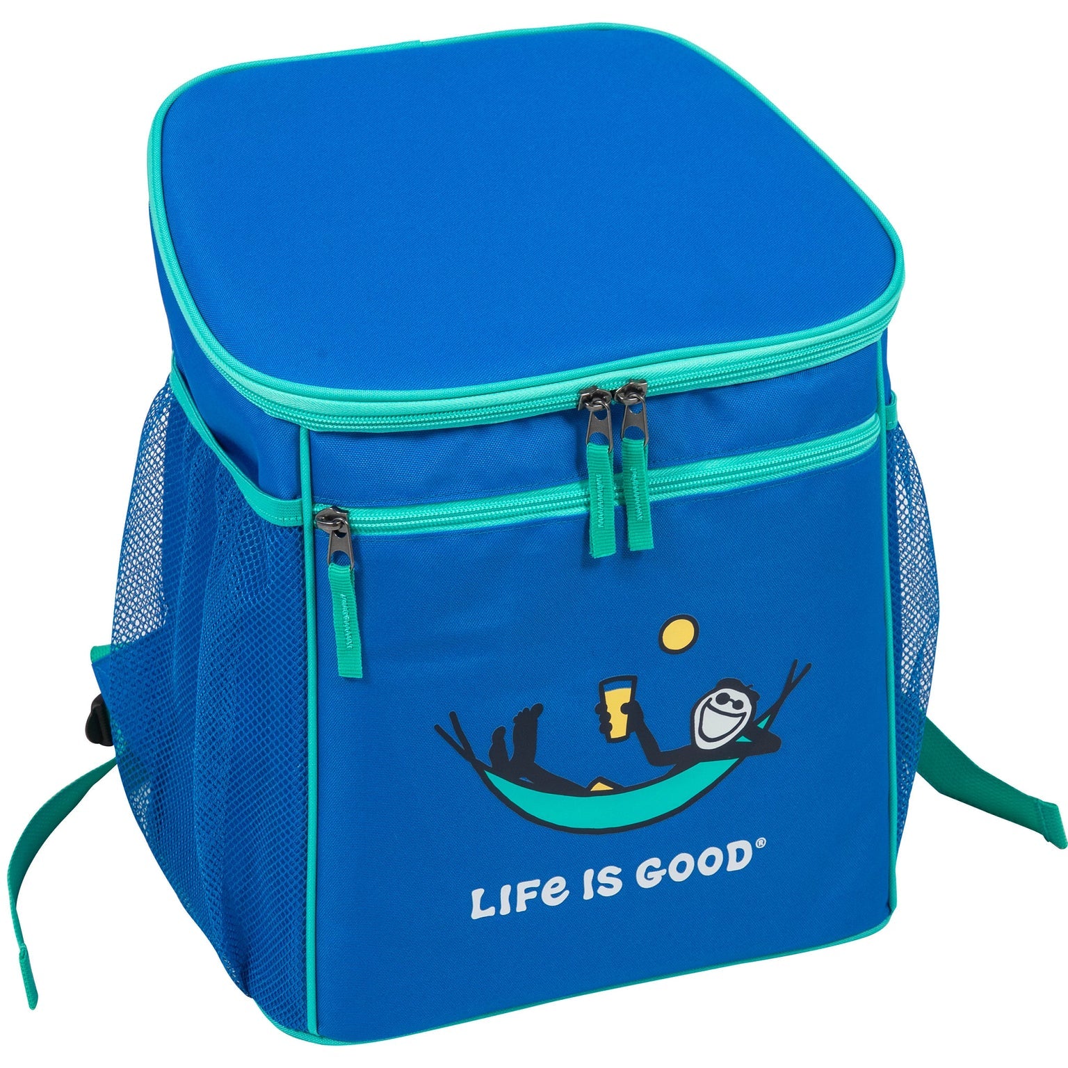 Life is Good 30 Can Insulated Backpack Cooler Jake Hammock ATHLETIC BLUE