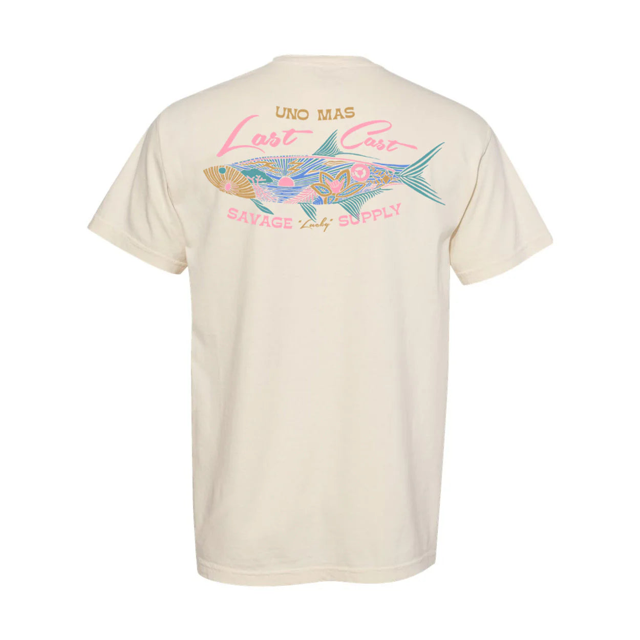 Savage Supply M SS Last Cast Tee IVORY