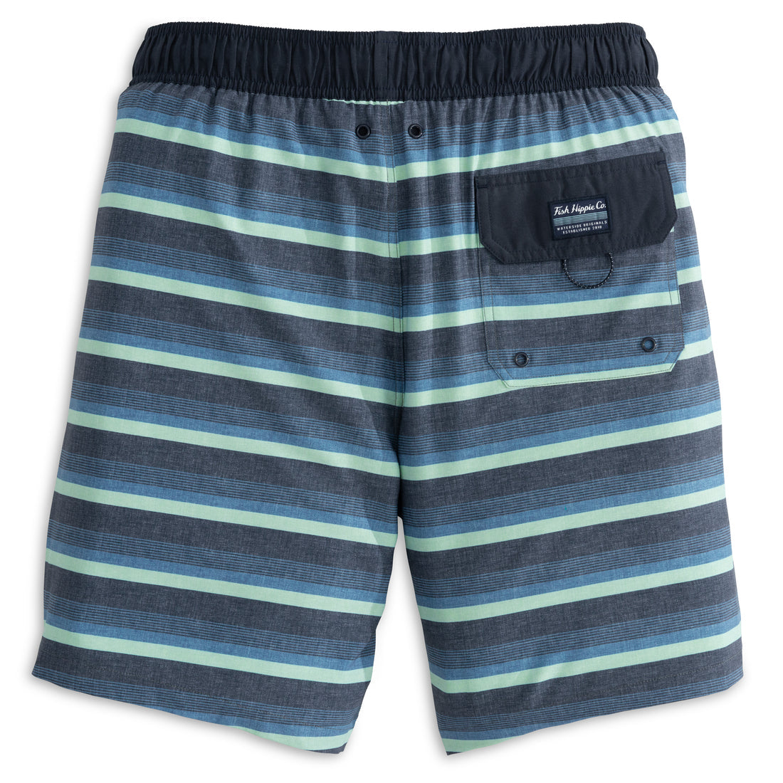 Fish Hippie M Borderline Stripe Volley Short NAVY