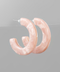 Golden Stella Acetate Hoops PEACH