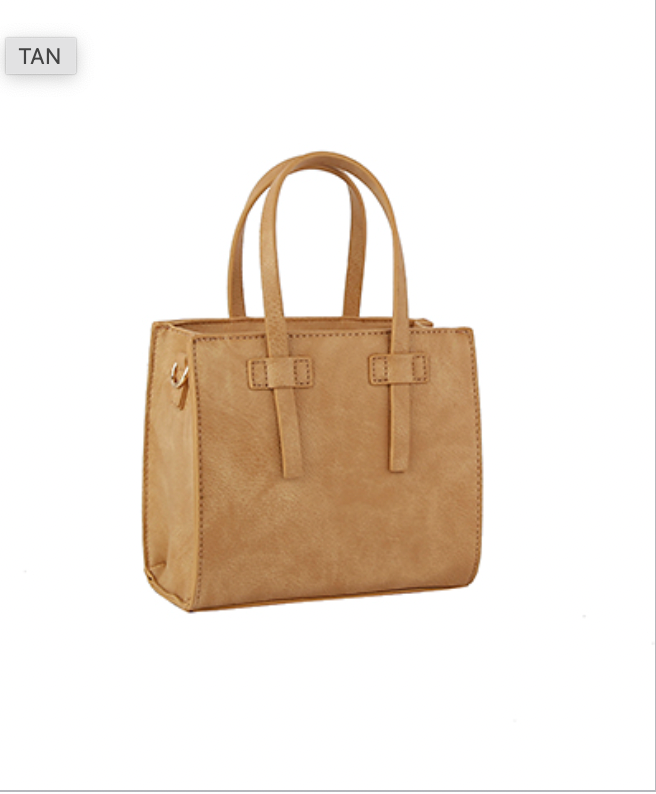 Golden Stella Square Tote Bag TAN