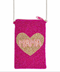 Golden Stella Mama Heart Beaded Crossbody FUCHSIA