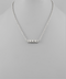 Golden Stella LOVE Cube Necklace SILVER