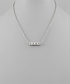 Golden Stella LOVE Cube Necklace SILVER