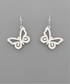 Golden Stella Brushed Butterfly Earrings