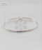 Golden Stella Mermaid Cuff Bracelet RHODIUM
